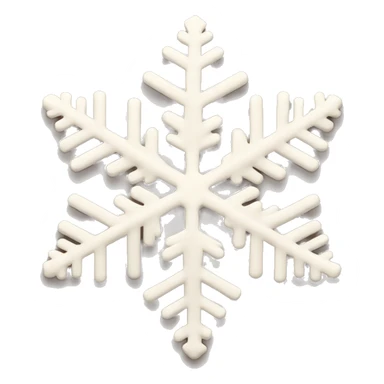 pastel beige snowflake  sticker