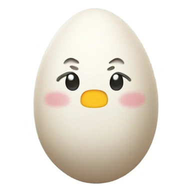 Egg with arms and legs  sticker