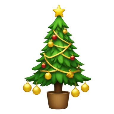 The cristmas tree sticker