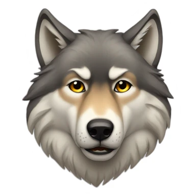 Sad wolves sticker