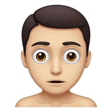 awkward but freaky face sticker