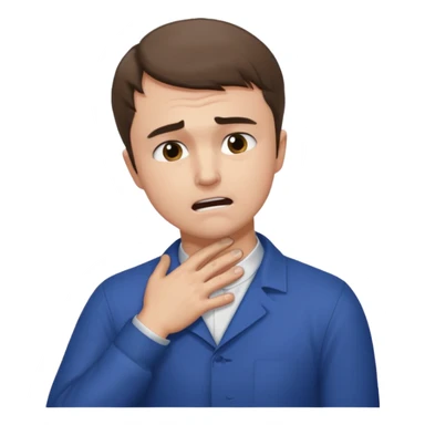 charlie kirk holding his neck with his left hand in pain sticker