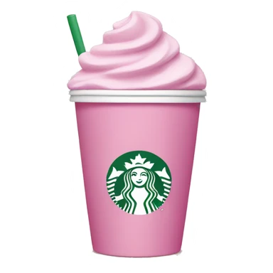 Pink Starbucks cup  sticker