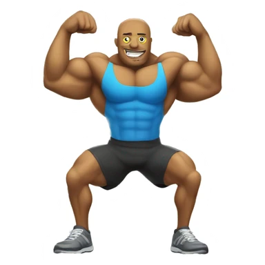 muscle lemon at the gym sticker