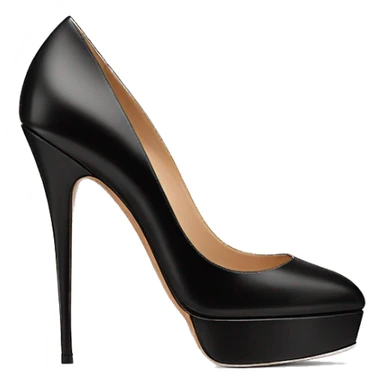 VALENTINO Tan-go PLATFORM PUMP black sticker