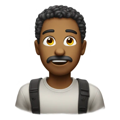 Sarcastic face sticker