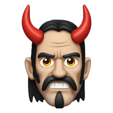 lemmy with devil horns sticker