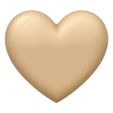 Coração bege sticker