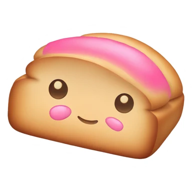 bread with pastel pink jam  sticker