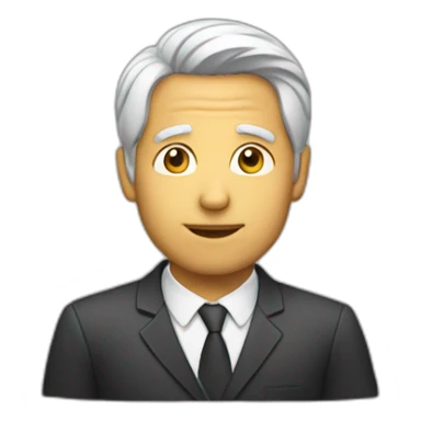 Man projecting sticker