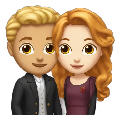 rousse et blond mariagz sticker