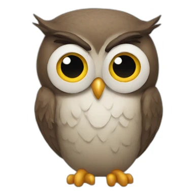 owl-sad sticker