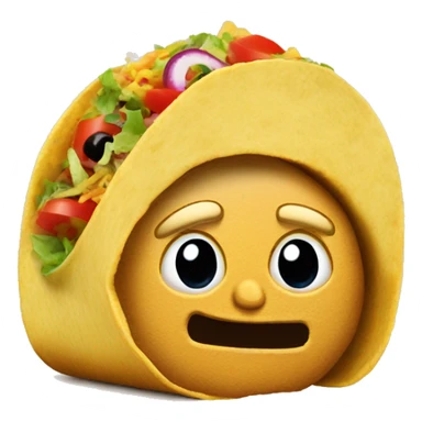 Donald trump as a taco sticker
