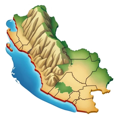 I want that you generate an correct Peru map emoji sticker