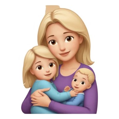 A loving mother holding her young child in her arms, warm natural light coming through a window, soft smile, emotional connection, candid moment, realistic photography, shallow depth of field, high resolution, warm tones
 sticker