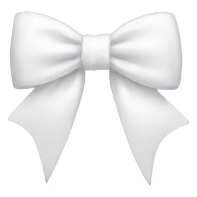 White bow  sticker