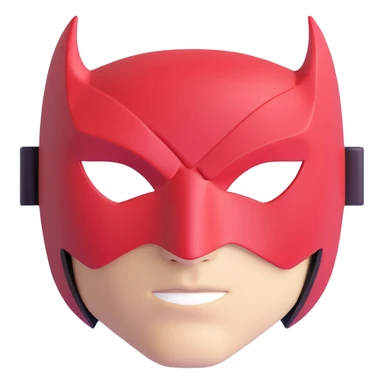 Super hero mask sticker