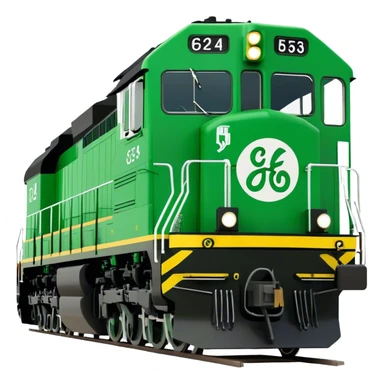 Locomotive (Freight) - GE ES44AC (Model Year: 2021) (Iconic colour: Green and black) sticker