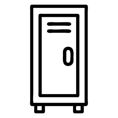 Icon school locker  sticker