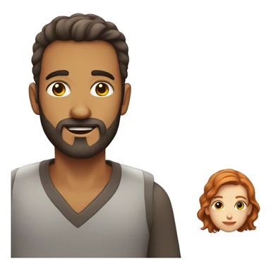 homem com barba ruiva sticker