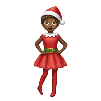 Girl elf on the shelf sticker