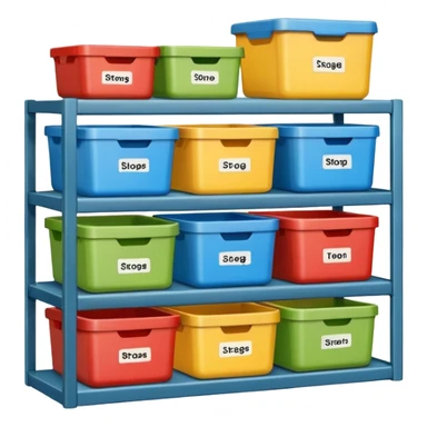 shelf organized household storage sticker