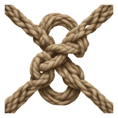 Untying a knot sticker