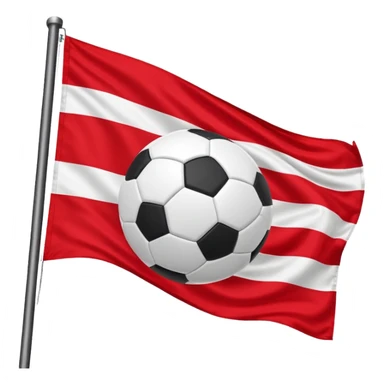 Royal antwerp fc flage whit read and a football sticker