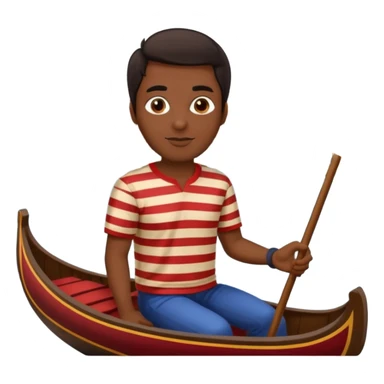 Ventian gondola with man sticker