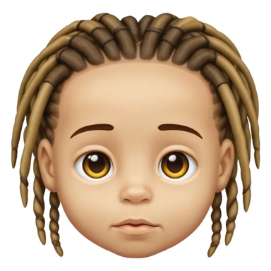 Baby with dreads sticker