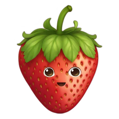Strawberry with a tight belt sticker