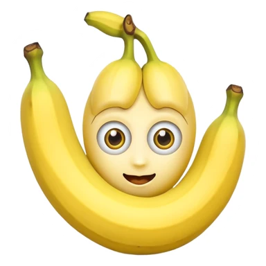 banana with eyes sticker