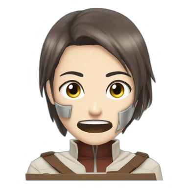 Attack on Titans female titan sticker