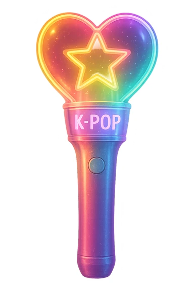 kpop fan glowstick sticker