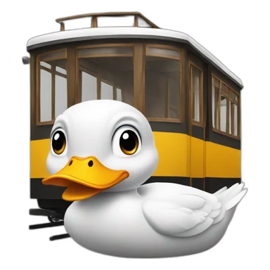 Duck tram sticker