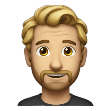 Menton james sticker