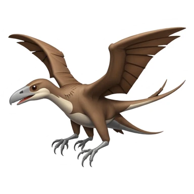 make a pterodactyl flying sticker