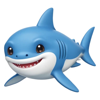 emojis.com cute-baby-shark,-simple,-friendly,-suitable-for-emoji-or-sticker sticker