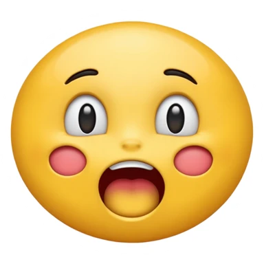 The yellow moaning emoji sticker
