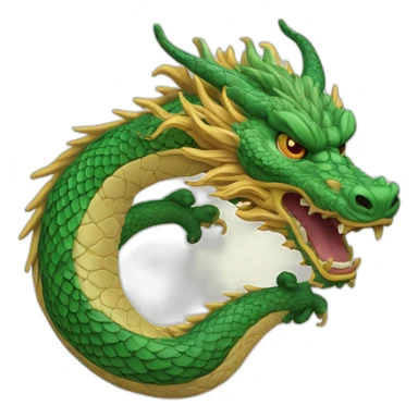 Chinese dragon Ouroboros sticker