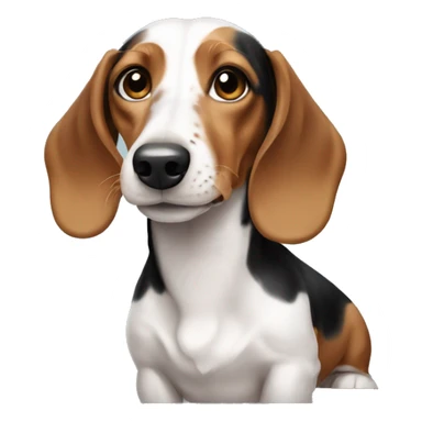 Piebald dachshund  sticker