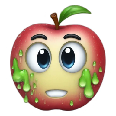 Wet Apple sticker