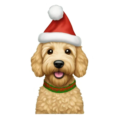goldendoodle Santa's Elf Christmas sweater sticker
