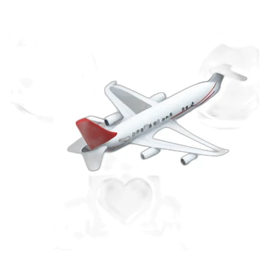 A heart and laptop on a jet sticker