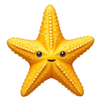 yellow starfish  sticker