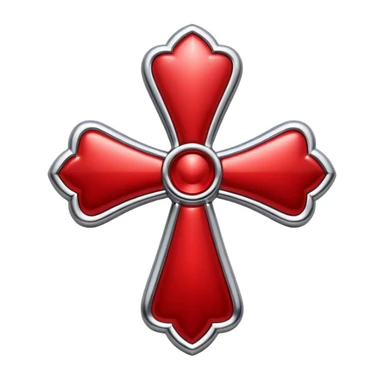 chrome hearts cross in red sticker