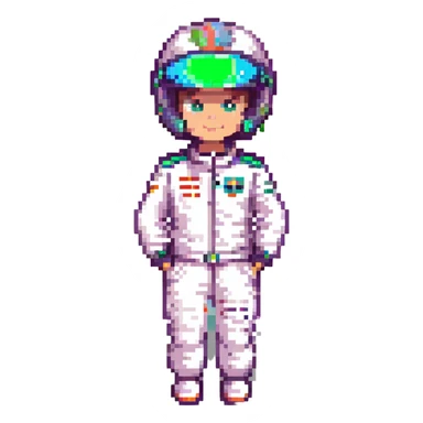 formula one driver profile image with racing suit visible sticker