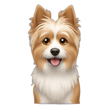 Spitz and Yorkie mix sticker