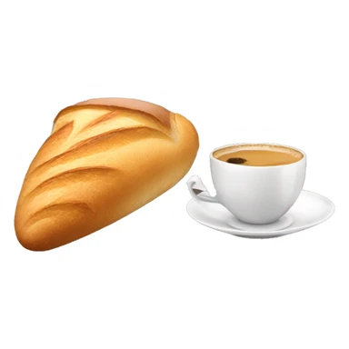 Ratón tomando un café con un baguette en la vista de la torre efiel sticker