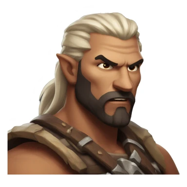diablo 4 barbarian portrait sticker